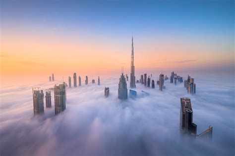 Photographer Captures Skyscrapers in Dubai Rising Above the Clouds ...