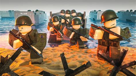 Epic D-DAY Invasion on Omaha Beach in this WW2 Battle Simulator in Roblox! - YouTube