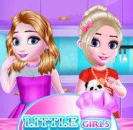 Little Girls Kitchen Time