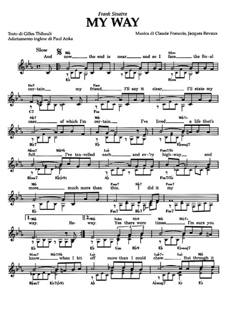 MY WAY Sheet music | Easy Sheet Music