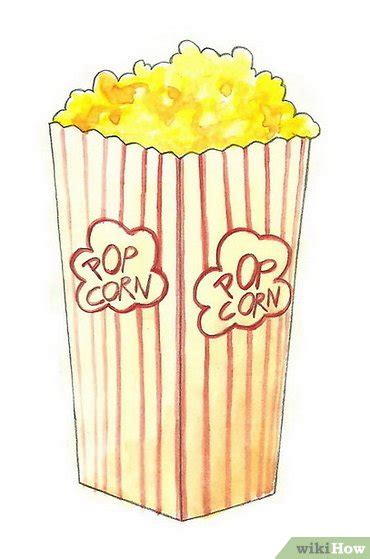 How to Draw Popcorn: 5 Steps (with Pictures) - wikiHow