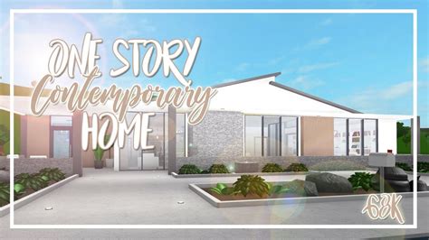 Welcome to Bloxburg: 68k One Story Contemporary Home - YouTube