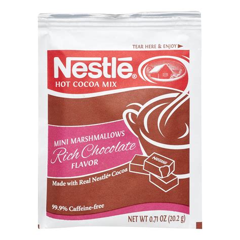 Nestle Hot Cocoa Mix, Rich Chocolate with Mini Marshmallows, 0.71 Oz ...