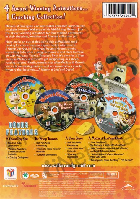 Wallace and Gromit (The Complete Collection) (4-Disc Set) (Alliance) on DVD Movie