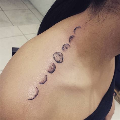 Resultado de imagem para moon phases tattoo shoulder | Moon phases ...