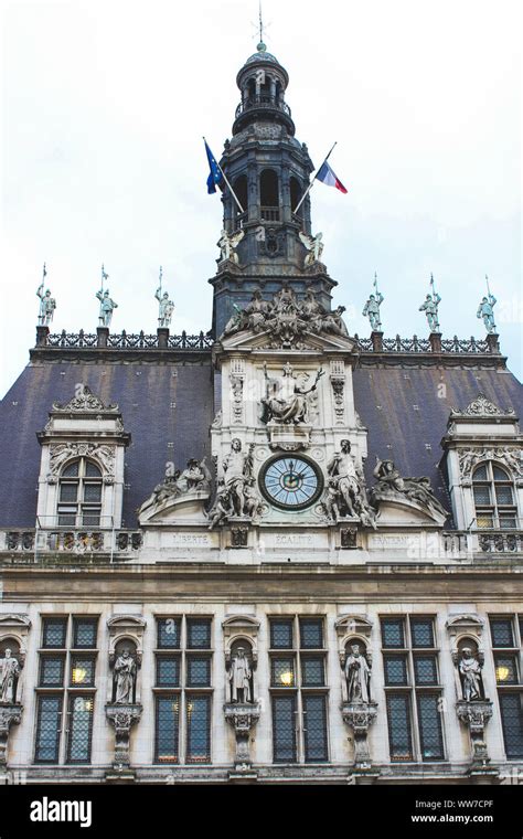 City Hall building in Paris, France Stock Photo - Alamy