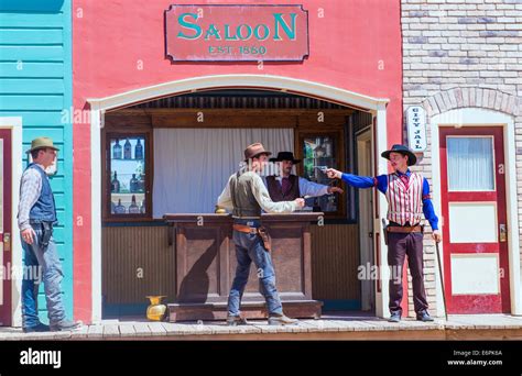 Reenactment of the gunfight at the ok corral hi-res stock photography ...