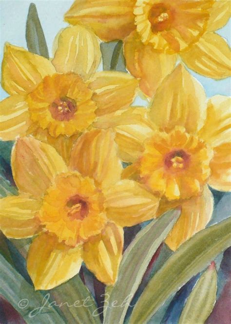 100+ ideas to try about Daffodils | Watercolors, Fine art and Oil paintings