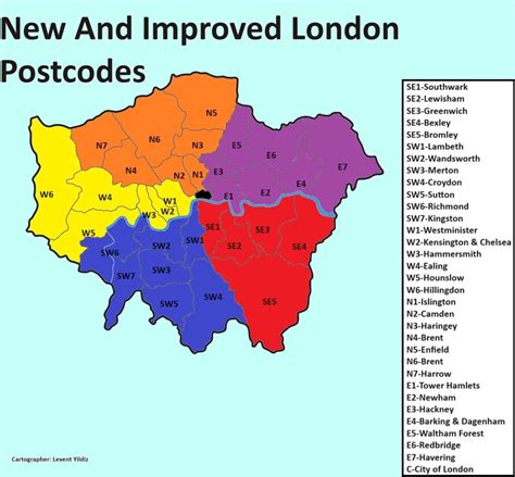 New and Improved London Postcodes (and old postcode map) : r/MapPorn