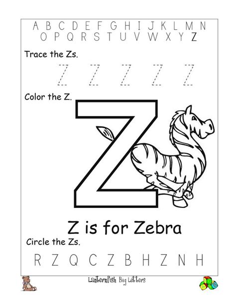 Letter Z Worksheets to Print | Activity Shelter | Kids Worksheets ...