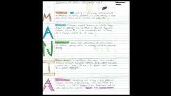 MANIA Main Causes of World War 1 by History Matters Most | TPT