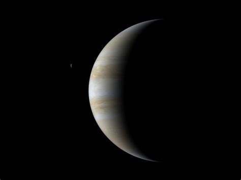 Crescent Jupiter Viewed From Cassini Wallpaper and Backgrounds (1024 x ...