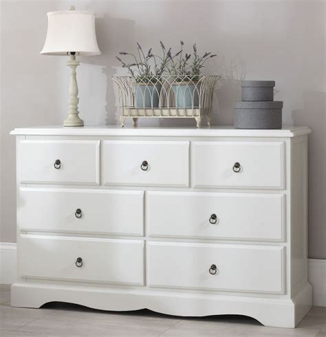 Romance large white chest of drawers. French 7 drawer chest. QUALITY, ASSEMBLED | Home design ...