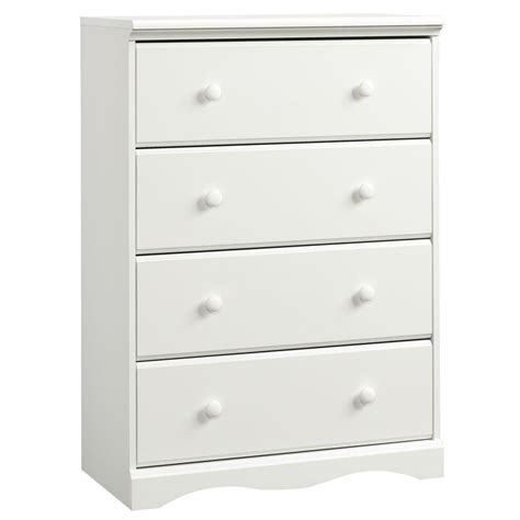 SAUDER Pogo 4-Drawer Soft White Chest-416532 - The Home Depot