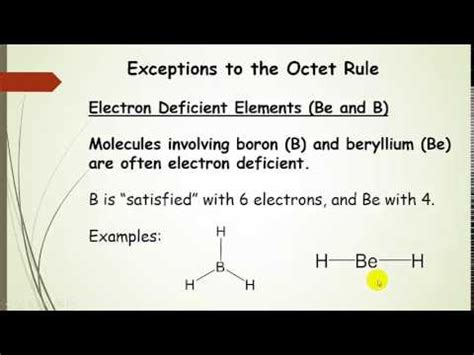 Exceptions to the Octet Rule plus examples - YouTube