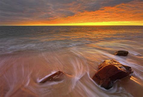 Henley Beach Sunset In Adelaide by Edmund Khoo Photography