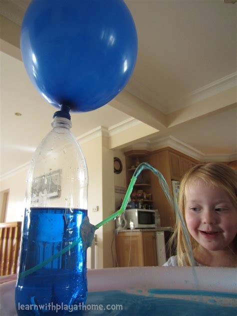 Learn with Play at Home: Science for Kids: Water bottle fountain