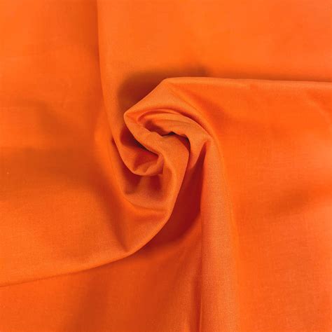 Premium Organic Cotton Solid Fabric, Bright Orange — jaycotts.co.uk - Sewing Supplies