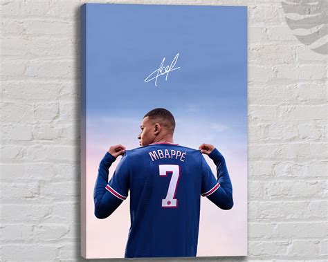 Kylian Mbappe Poster Soccer Player Print Kylian Mbappe - Etsy UK