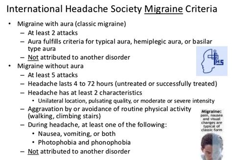 myneurologytips: Migraine Criteria- With Aura and Without Aura