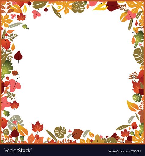 Autumn frame Royalty Free Vector Image - VectorStock