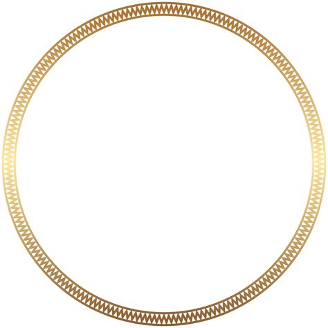 Round Frame Border Gold Clip Art | Gallery Yopriceville - High-Quality Free Images and ...