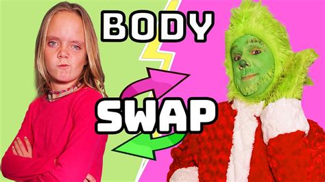 Body Swap! Jazzy and The Grinch Swap Bodies! Jazzy from Kids Fun TV ...