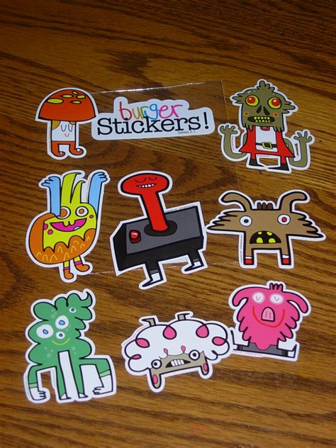 Burger Stickers pack | courtesy of Stickers Sent - thank you… | andres musta | Flickr