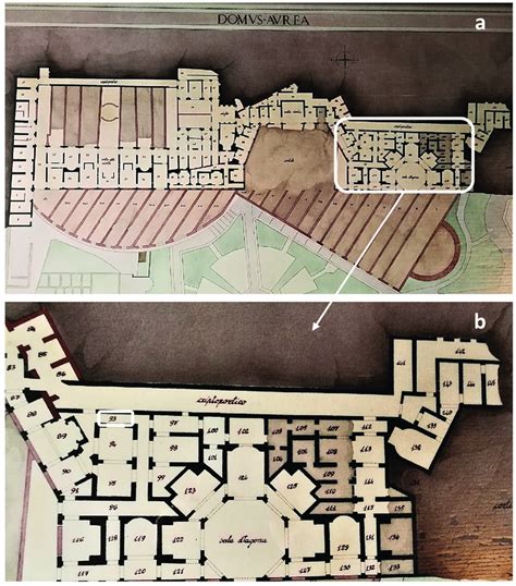 (a) Map of the remains of the Domus Aurea which consists of a series of... | Download Scientific ...