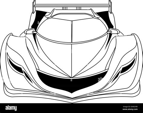 Concept car sketch Black and White Stock Photos & Images - Alamy