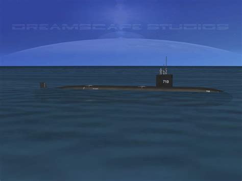 Los Angeles Class USS Augusta SSN-710 3D Model by Dreamscape Studios