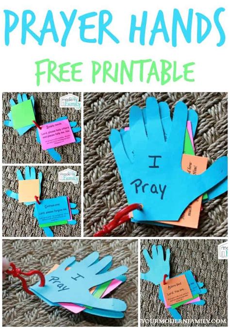 DIY prayer hands for kids - Your Modern Family