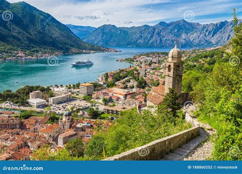 Old Town of Kotor with Famous Bay of Kotor, Montenegro, Balkans Region, Europe Stock Photo ...