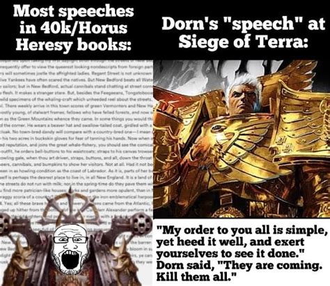 Sanguinius's speech was also pretty good : r/Grimdank