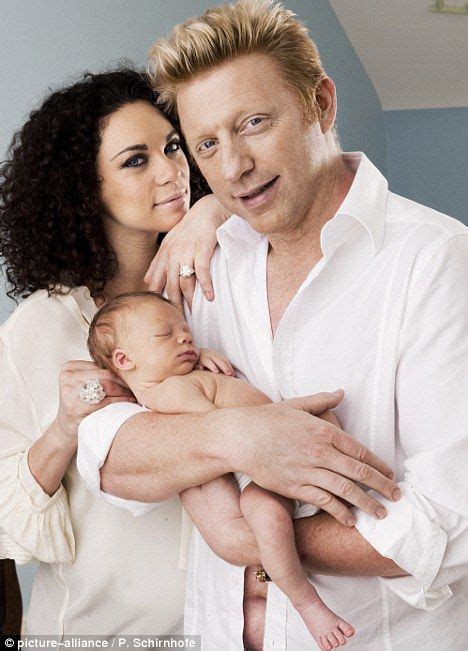 Boris Becker's daughter Anna misses out on family album as he shows off his six-week-old son ...