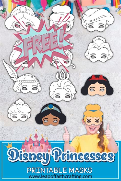 FREE Princess Masks Printable (13 Disney Princess Masks!) | Disney ...