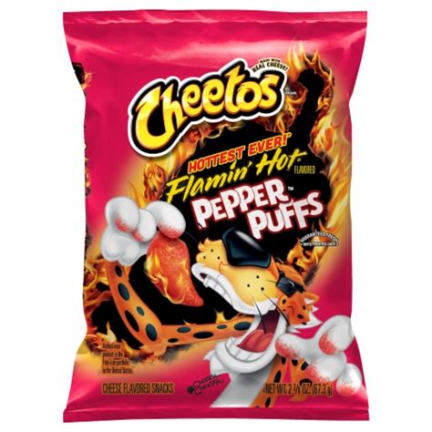 Cheetos® Flamin' Hot® Pepper Puffs Cheese Flavored Snacks, 2.38 oz - Mariano’s