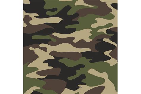 Camouflage pattern background seamless vector illustration By ImpressinArt | TheHungryJPEG