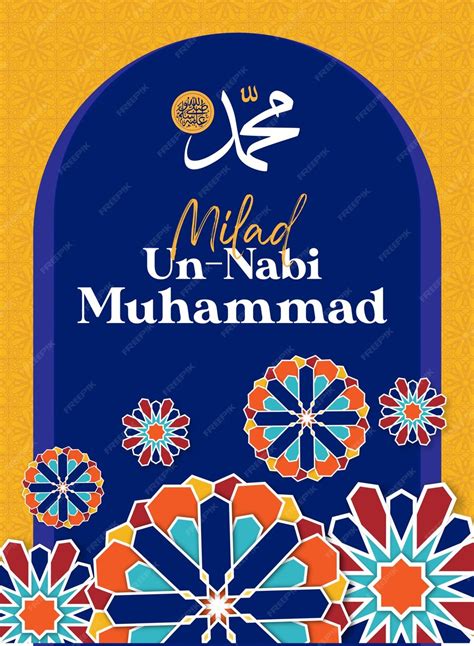 Premium Vector | Poster milad un nabi muhammad 2