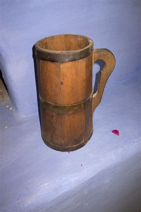 Antique wooden beer mug | Sibiu, Romania, 2011 | Thomas Quine | Flickr