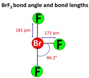 BrF3 Lewis structure, molecular geometry, bond angle, hybridization