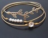 Bangle Charm Bracelets: Gifts Personalized by FrostedWillow