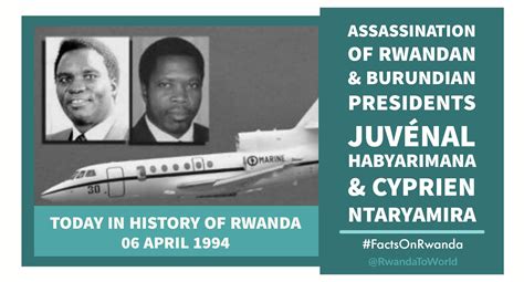 6 Avril 1994 – Génocide rwandais: Attentat contre l’avion du président ...