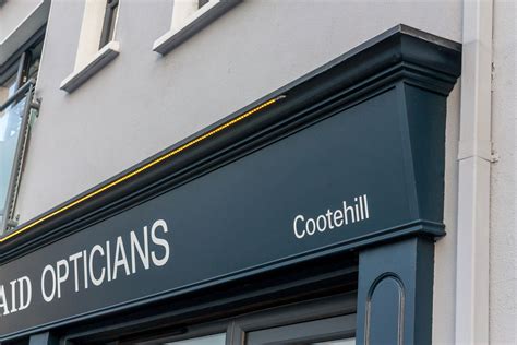 Shop Front Signage - Opticians Shop Front Cavan | Laurel Bank Joinery Shop Fronts