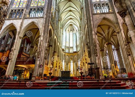 Interior of Cologne Cathedral, Germany Editorial Stock Photo - Image of catholicism, heritage ...