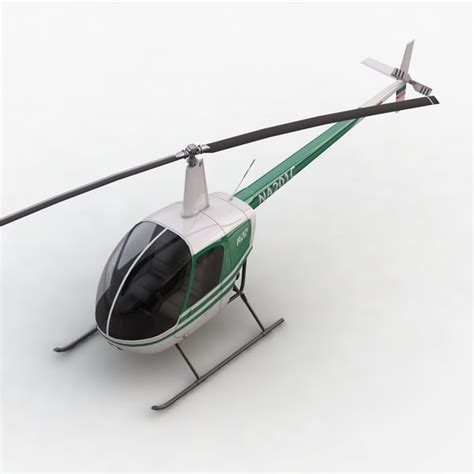 3d model of robinson r22 helicopter