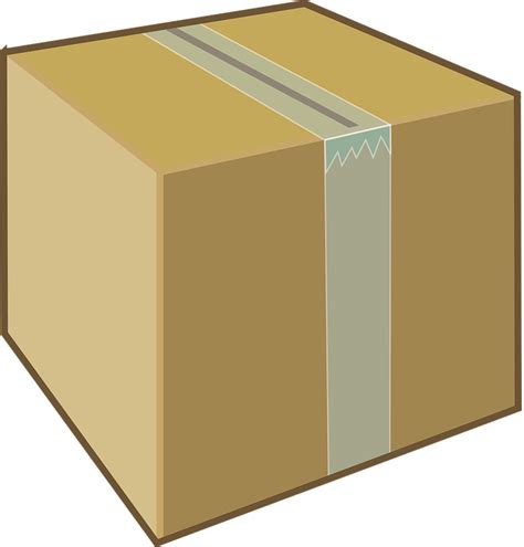 Cardboard Box Brown · Free vector graphic on Pixabay