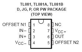 TL081 JFET Op Amp IC | NightFire Electronics LLC