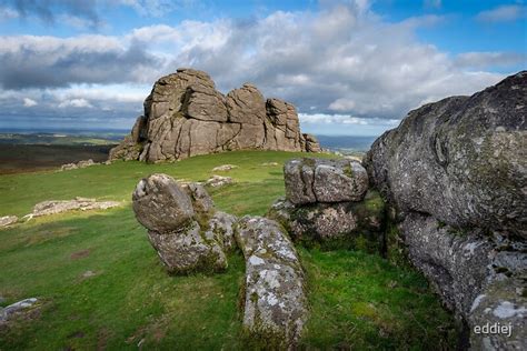 "Haytor rocks Dartmoor national park" by eddiej | Redbubble