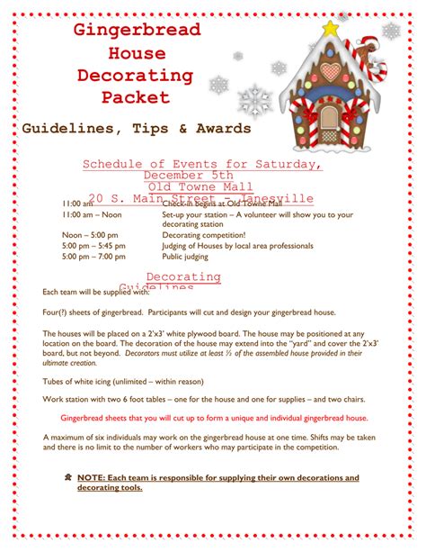 Gingerbread House Decorating Contest Categories | Shelly Lighting